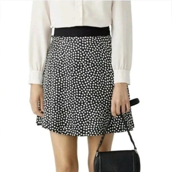 Kate Spade Silk Polka Dot A- Line Women's Skirt Size 2 - Picture 1 of 9